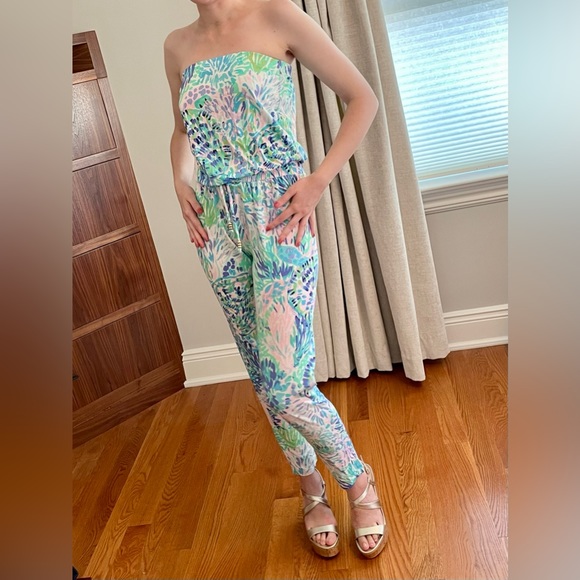Lilly Pulitzer KEELY jumpsuit in XXS. NWT - Picture 6 of 11